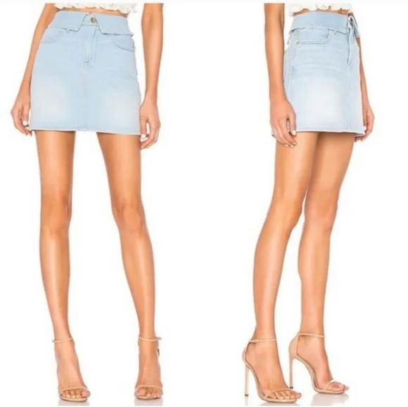 Frame Denim Le High Foldover Mini Skirt size 30, NWT - Picture 2 of 13